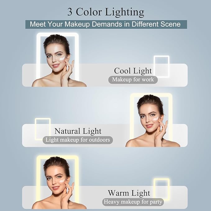 Smart Vanity Mirror (LED + Magnifier)